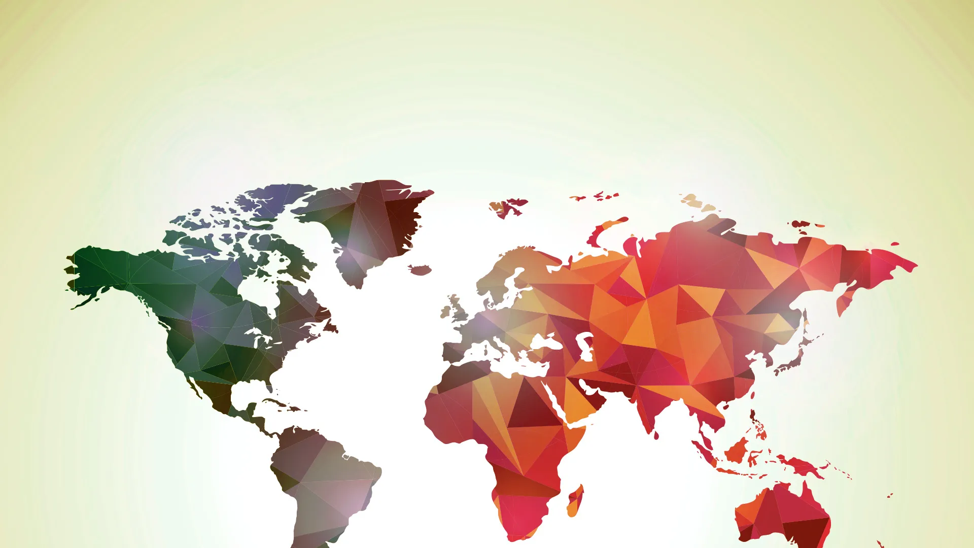 Mappemonde rouge colorée 