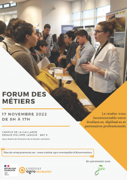 Affiche Forum des Métiers 2022