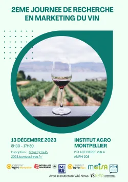 Affiche 2ème journée de recherche en marketing du vin