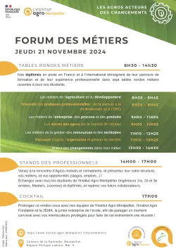 Programme Forum Métiers 2024