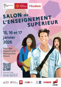 Affiche salon enseignement sup Montpellier 2026