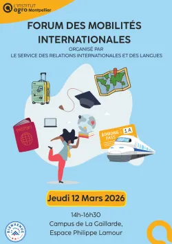 Affiche des mobiités internationales | Jeudi 12 avril 2026