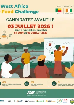 Visuel challenge West Africa Agri-Food Challenge avec logos partenaires