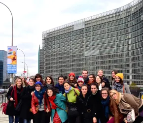 Etudiants de l'option Territoires, ressources : politiques publiques et acteurs