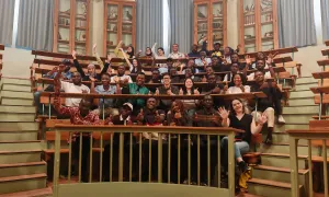 Etudiants internatioanaux dans l'amphi Pasteur
