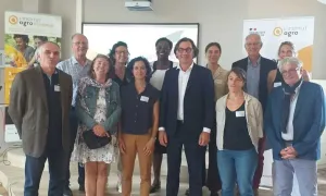 Lancement de la Chaire Leg & Savoirs sur le Campus de la Gaillarde à Montpellier avec les représentants de la Fondation de l'Institut Agro, de la Fondation Avril et de ses partenaires internationaux.