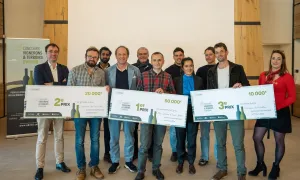 Les trois lauréats de la 10ème édition du conours Vignerons et terroirs d'Avenir