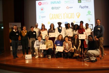 Lauréats et partenaires du concours Graines d'Agro