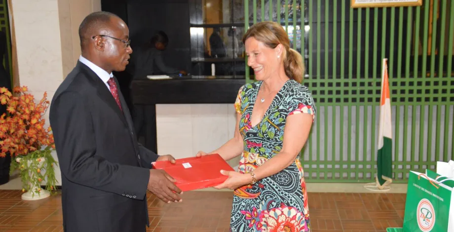 Mme Anne-Lucie Wack et M. Koffi N'Guessan