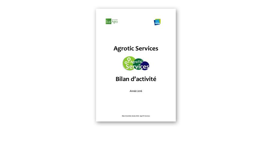 Bilan des activités AgroTIC services 2016