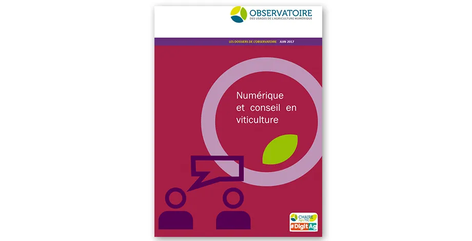 Exemple de dossier produit par l'observatoire des usages de l'agriculture numérique porté par la chaire AgroTIC
