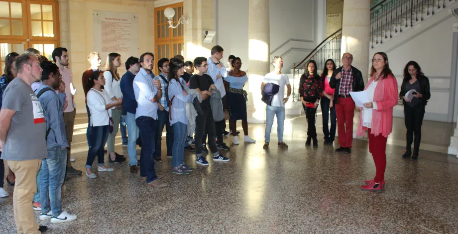 Visite du château du campus de La Gaillarde