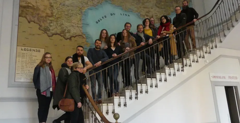 Promotion 30 de l'OIV MSc dans le hall du Château de la Gaillarde