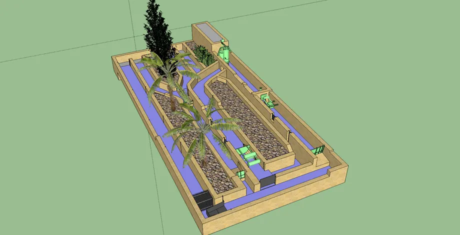Modelisation du canal extérieur de la Halle hydraulique
