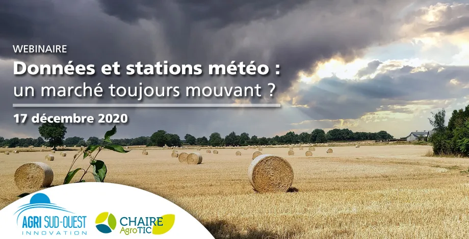 Webinaire Chaire AgroTIC – Données et stations météo 