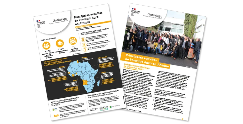 L'institut Agro - Les principales actions de l'Institut Agro en Afrique