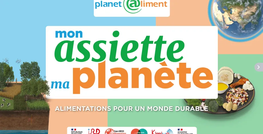 Visuel expo Mon assiette, ma planète