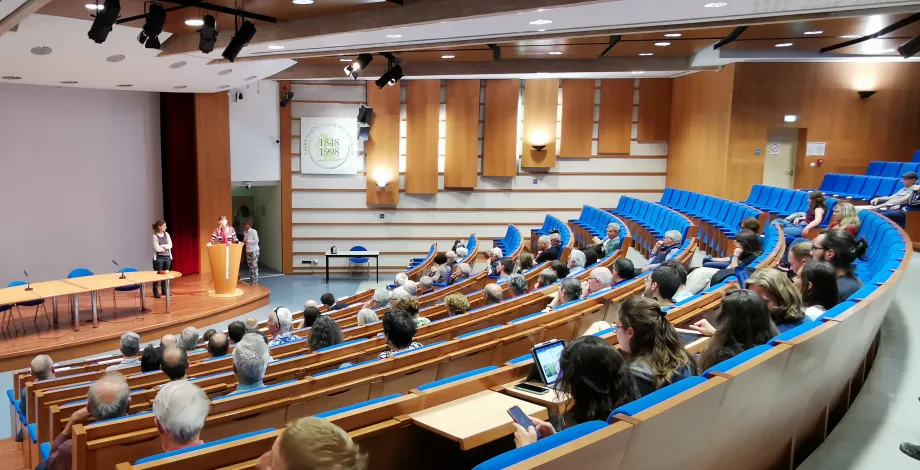 Plus d'une centaine de spectateurs présents à la projection du film sur Pierre Galet