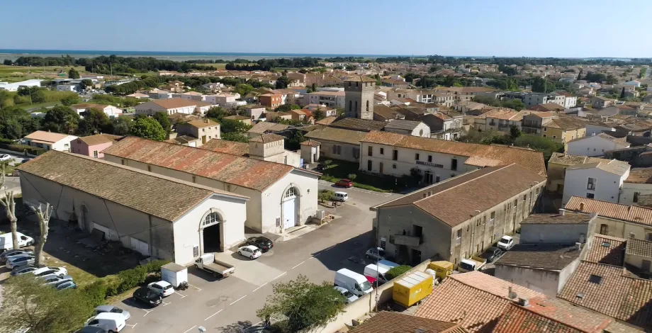 Vue aérienne du Mas numérique