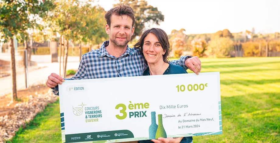 3ème prix : Claire Delon et Benoit Laurent - Domaine de l'Arbessieux - Crédit : HRVPROD / Jossuha 