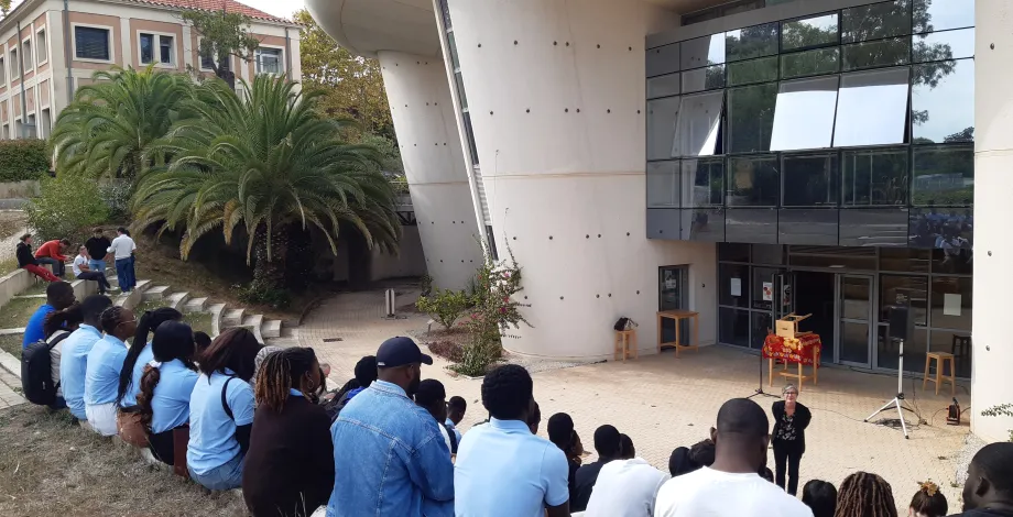 Intervention de Gaëlle Beauchesne sur le label et les actions DD&RS menées sur les campus de l'école