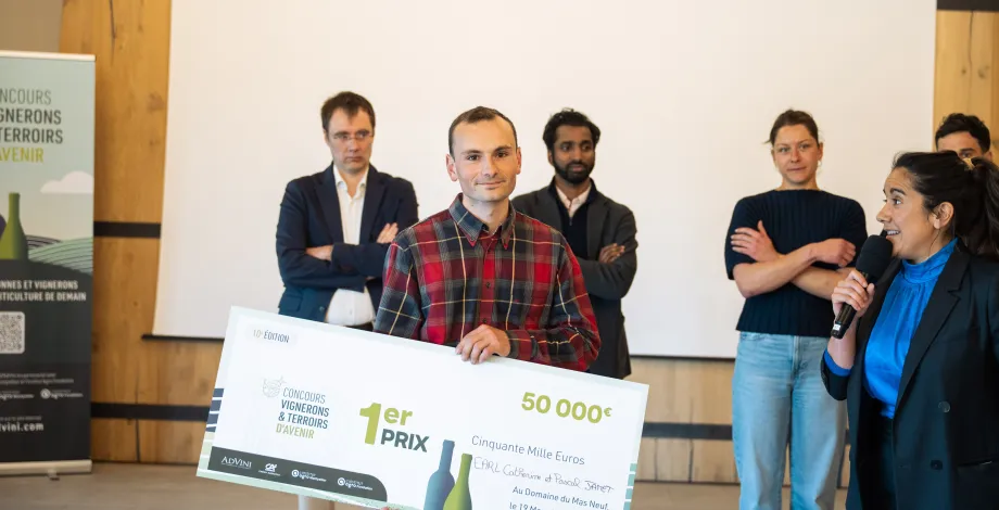 Vincent Jamet décroche le 1er prix du concours Vignerons et Terrouirs d'Avenir