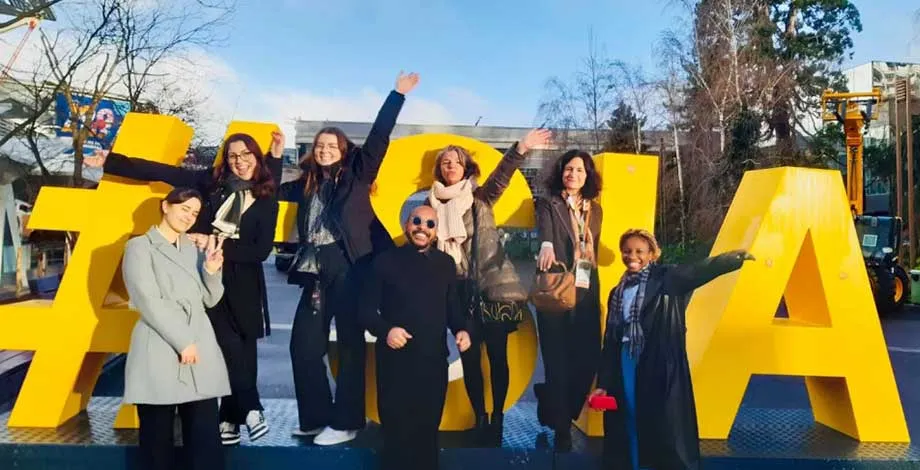 Equipe « Nourrir les souvenirs » accompagnée par les coachs au Salon de l’Agriculture (projet Tradinnovations 2024-2025)